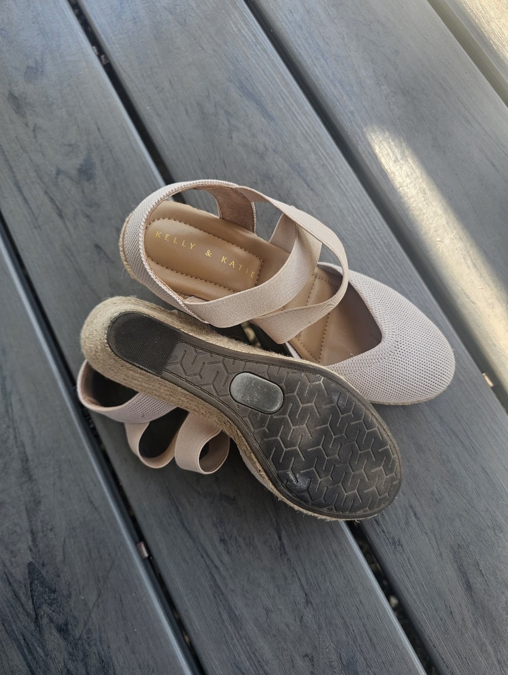Kelly & Kate wedge sandals sz 7M - Picture 4 of 7